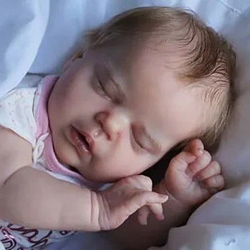 22inch Deja Pictat Papusa Reborn Kit Nou-născut Copil de Dormit Alexis cu Piele 3D Vene Vizibile Kit de Artă de Înaltă Calitate Papusa Diy Kit
