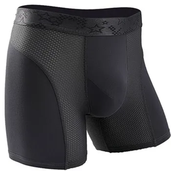 Mens Lenjerie Modal Boxeri pantaloni Scurti pentru Barbati Solid ochiurilor de Plasă Respirabil Husă Chiloțeii picioare Lungi, Chiloți Cueca Izmenele L-6XL