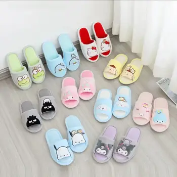 Kawaii Desene Animate Hello Kittys Papuci De Casă Sanrios Anime Casa Pantofi Figura Non-Alunecare Pantofi Casual Patru Sezoane Papuci De Interior