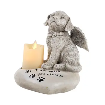 Câinele Statuie Memoriala Câine Înger Figurina Meserii Sculpturi În Aer Liber Animale De Companie Memorial Cadou Amintire Cadou Câini Trece Cadou