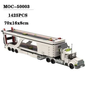 Noi MOC-50003 Bloc 8-Grilă de Transport Auto de Mare Masina de gaurit Camion Ansamblul Puzzle Model pentru Adulți și Copii Jucărie Cadou