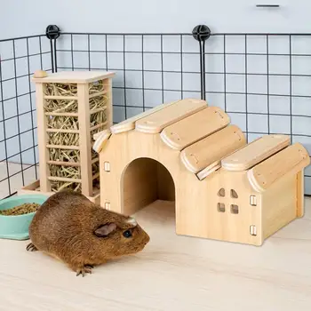 Hamster Utile Jucărie Strat Dublu Mare Spațiu Hamster Villa Casa Hamster Animal Mic Habitat