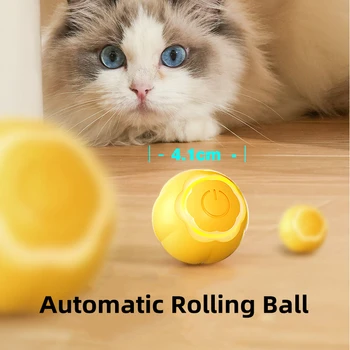 Interactive Jucărie Pisica Automat de Rulare Cat Mingea Electrice de Jucarie Pisica Jocuri Teaser Minge de Încărcare USB Smart Jucării Pentru Pisici, Accesorii animale de Companie