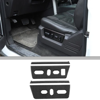 Ajustarea Scaunului Pe Capacul Panoului Ornamental Decoratiuni Autocolante Pentru Ford F150 2009-2014 Accesorii De Interior - Moale Fibra De Carbon