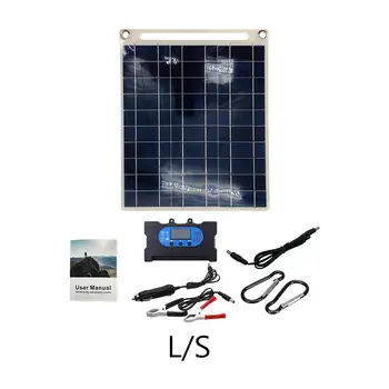 În aer liber Panou Solar Kit Statie de Putere Impermeabil cu Controler de Încărcare Solar Panou Solar Încărcător pentru RV, Acasă, de Urgență