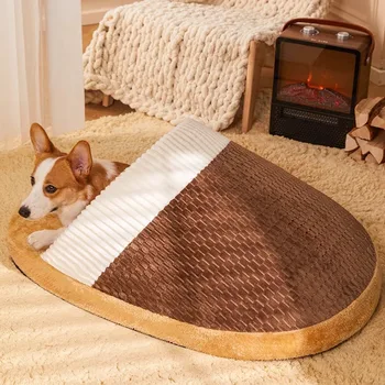 Câinele Cuib Sac de Dormit de Iarna WarmRemovable și Lavabil Închis Quilt Mici și Mijlocii Câine și Pisică Cuib de Produse pentru animale de Companie