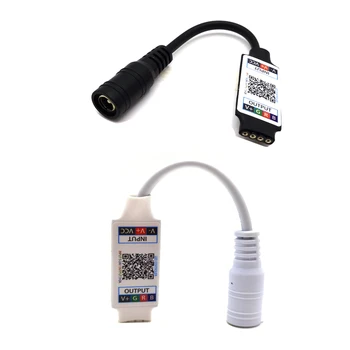 1 BUC Mini-DC5-24V compatibil Bluetooth Telefon Inteligent Controller Pentru 5050 3528 Mufa la 4Pin Connector LED Strip