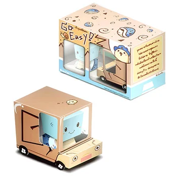 Broasca si Melci Van Masina Cutie Cubee Ornamente de Pliere 3D Drăguț Model din Hârtie Papercraft DIY Copii Adulți Handmade Jucarii artizanale ER-053