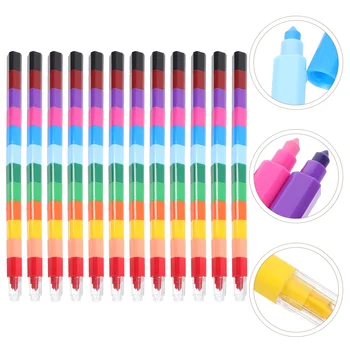Creioane colorate Practice Durabile Diferite Culori Culoare Frumoasă Stilou, Creioane colorate, Instrumente de Pictură pentru Elevi, Copii