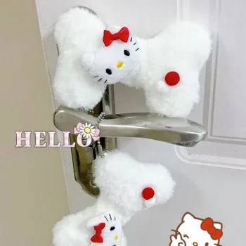 Hello Kitty De Plus Alb Ac De Păr Sanrio Anime Y2k Forma De Os Pandantiv Drăguț Girly Inima Toamna Iarna Breloc Accesorii
