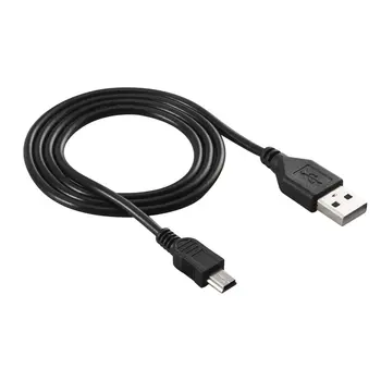 De mare Viteză 80cm USB 2.0 de sex Masculin a-Mini B, 5-pini Cablu de Încărcare Pentru Camere Digitale Hot-swappable de Date USB Încărcător Cablu Negru