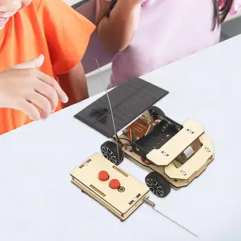 Lemn de Energie Solară Model de Masina 3D Construirea de Puzzle-uri pentru Copii de Varsta de 8-12 Copii