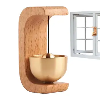 Usi Din Lemn Bell Magnetic Decorative Tare Door Chime Interior Ornament Pentru Frigider Cu Usi De Fier Mici Soneria De La Magazin Acasă
