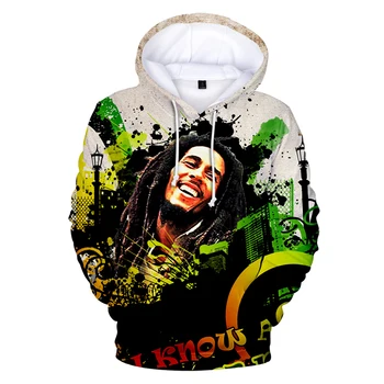 2023 Bărbați Femei Hip-Hop, Reggae Jachete Personalitate Bob Marley 3D Printed Hanorac Unisex Moda Casual Supradimensionate Hoodie