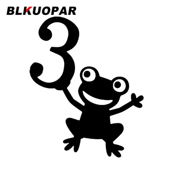 BLKUOPAR Numere Frog Autocolant Auto la Modă Personalitate Accesorii Auto Ocluzie Zero Tăiat Mor de Creație Grafică de protecție Solară