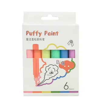 Puffy Pixuri Vopsea 6pcs Colorate Căldură Activat Vopsea de Arta Puffy Pixuri Pentru DIY Arta Doodling Livrările de Munca Pe Placi Acrilice