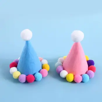 Pisici frumoase Pompom Dress-up Usoare 3D pentru animale de Companie Caini Pisici Pălărie de Iepure