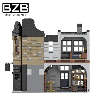 BZB MOC 55035 Bar Street Scena de Constructii Model Leaky Cauldron Bar și Magie Dota Bloc Jucării pentru Copii Cadouri