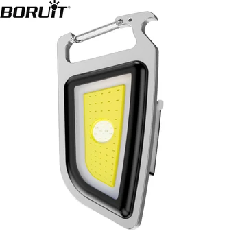 BORUiT COB LED Proiector de Tip c Reîncărcabilă Lanterne Breloc Wayerproof Magnetic Munca Flash Lanterna Felinar Portabil Mini