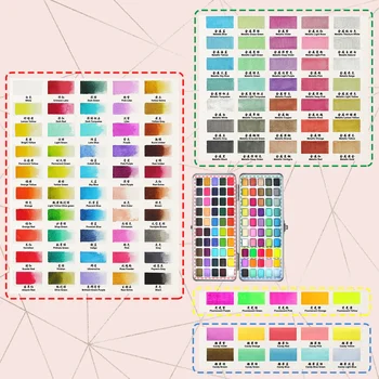 Solid Vopsele Acuarelă Culori de Apă Set pentru Pictura Arta Nail Design 231