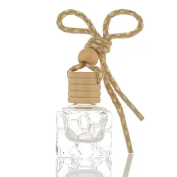 10ml Masina Agățat Sticle de Parfum Masina Pandantiv Accesorii Pătrat Gol de Sticlă Cosmetice Parfumuri de Ambalare Container LX6661