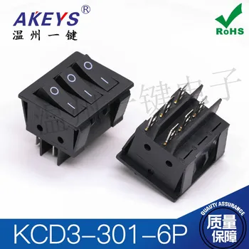 10BUC KCD3-301-6P 6pins treapta a 2-33 x 40 mm de viață Ridicat comutator basculant